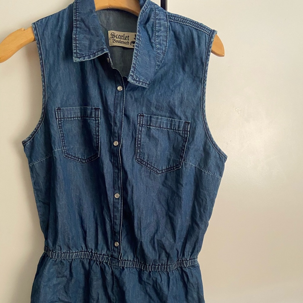 denim romper